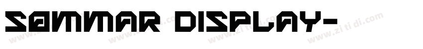 Sommar Display字体转换